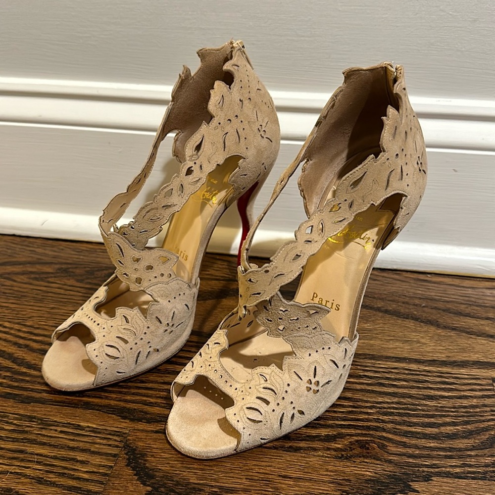 Christian Louboutin decoupadiva 120 suede heels